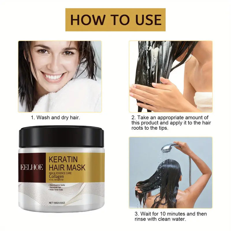 Luxurious Keratin Deep Conditioning Hair Mask for Normal Hair