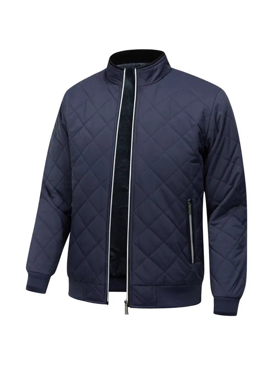 men's quilted fleece lined jacket