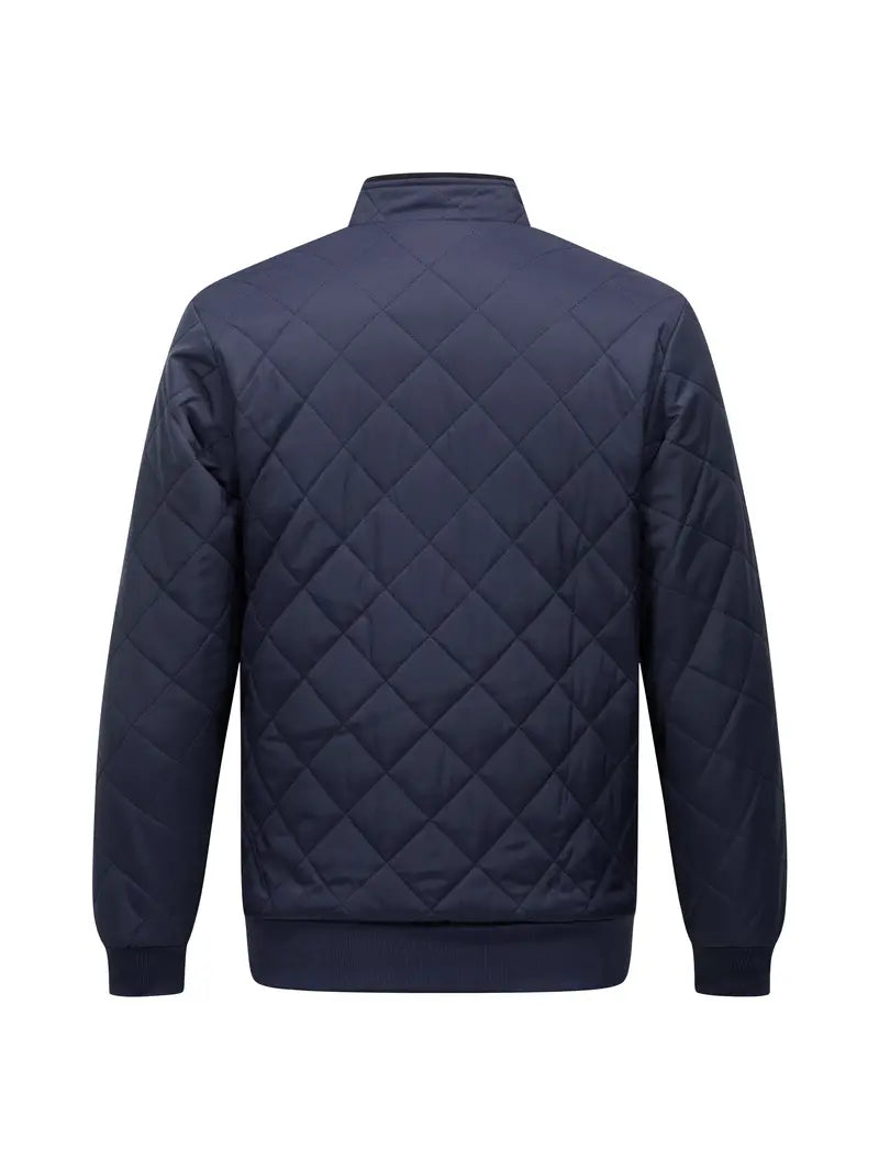 men's quilted fleece lined jacket